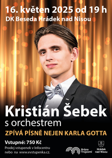 Kristián Šebek s orchestrem v Hrádku nad Nisou